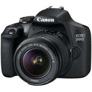 Canon EOS 2000D DSLR Camera with EF-S 18-55mm DC III Lens – 24.1MP APS-C Sensor