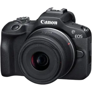 Canon EOS R100 Mirrorless Camera with RF-S 18-45mm Lens - 24.1MP APS-C, Dual Pixel CMOS AF