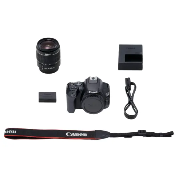 Canon EOS 250D DSLR Camera with EF-S 18-55mm IS STM Lens - 24.1MP, 4K Video