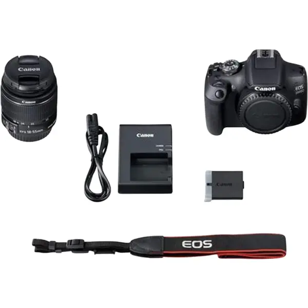 Canon EOS 2000D DSLR Camera with EF-S 18-55mm DC III Lens – 24.1MP APS-C Sensor