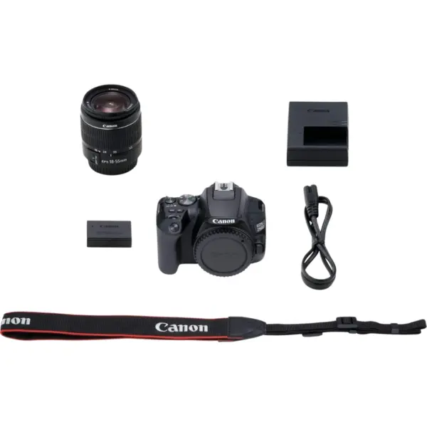 Canon EOS 250D DSLR Camera with EF-S 18-55mm IS STM Lens - 24.1MP, 4K Video