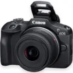 Canon EOS R100 Mirrorless Camera with RF-S 18-45mm Lens - 24.1MP APS-C, Dual Pixel CMOS AF