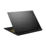 ASUS TUF Gaming F16 2025 Jaeger Gray rear three quarter open