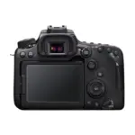 Canon EOS 90D DSLR camera back panel with control layout