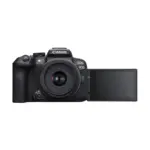 Canon EOS R10 mirrorless camera with RF-S 18-45mm IS STM and articulating screen out