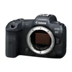 Canon EOS R5 mirrorless camera body with sensor exposed front view