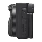 Sony Alpha a6400 side view with HDMI and USB ports