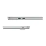 Apple MacBook Air 13-inch (M4, 2025) in Silver color, side view showing MagSafe and USB-C ports