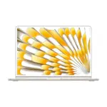 Apple MacBook Air 13-inch (M4, 2025) in Starlight color, front view with display open