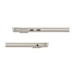 Apple MacBook Air 13-inch (M4, 2025) in Starlight color, side view showing MagSafe and USB-C ports