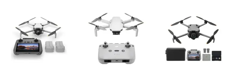 DJI Mini 4 Pro, Mini 4 Pro Plus, and Mini 5 Pro