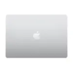 Closed Apple MacBook Air 15-inch M5 in Silver seen from above, Apple logo centred on the lid