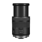 Canon RF 28-70mm F2.8 IS STM lens, side view with the zoom barrel extended