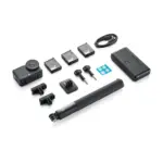 DJI Osmo Action 6 Adventure Combo - camera with accessories laid out