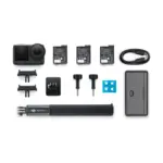 DJI Osmo Action 6 Adventure Combo - camera with accessories, top view