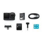DJI Osmo Action 6 Standard Combo - camera with accessories laid out
