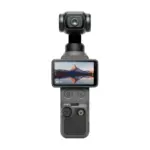 DJI Osmo Pocket 4 Creator Combo - front view with screen rotated horizontal