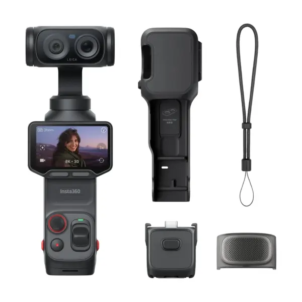 Insta360 Luna Ultra Standard Bundle Cosmic Black - camera with protective cover, thread handle and wrist strap