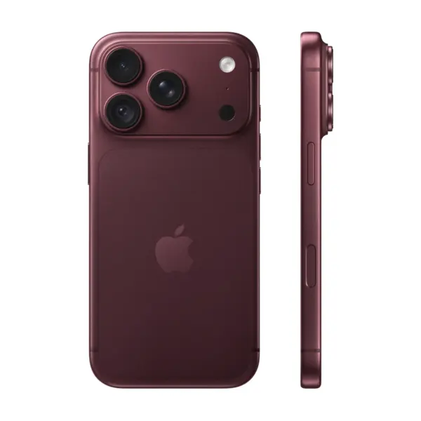 Apple iPhone 18 Pro in Burgundy - back and side view