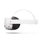 Meta Quest 3S all-in-one VR headset, side view showing the head strap.