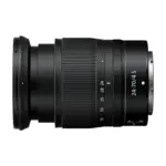Nikkor Z 24-70mm f/4 S lens, side view with the Z mount and the A/M focus switch