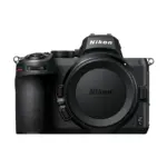 Nikon Z 5 mirrorless camera body, front view with the body cap fitted