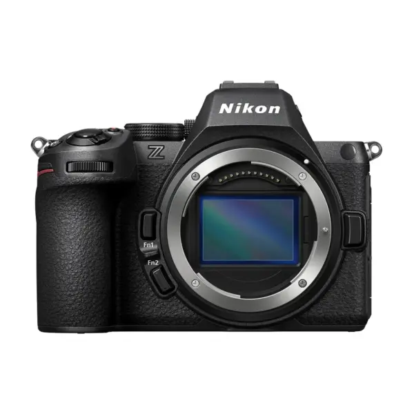 Nikon Z5II mirrorless camera body - front view with Z mount and sensor