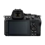 Nikon Z5II mirrorless camera body, rear view with the vari-angle monitor facing back