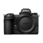 Nikon Z7 II mirrorless camera body - front view with Z-mount body cap fitted