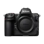 Nikon Z8 mirrorless camera body - front view with the body cap fitted