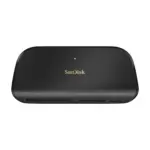 SanDisk ImageMate PRO USB-C multi-card reader and writer, seen from the front and above, showing the card slots.