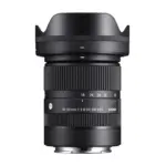 Sigma 18-50mm f/2.8 DC DN Contemporary for Sony E-mount - side view with hood