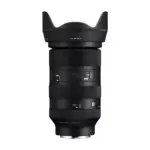 Sigma 28-105mm f/2.8 DG DN Art for Sony E-mount - view from above showing the hood and the control switches