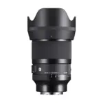 Sigma 50mm f/1.4 DG DN Art for Sony E-mount - side view with hood