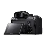 Sony Alpha a7 III camera body - rear view with tilted screen