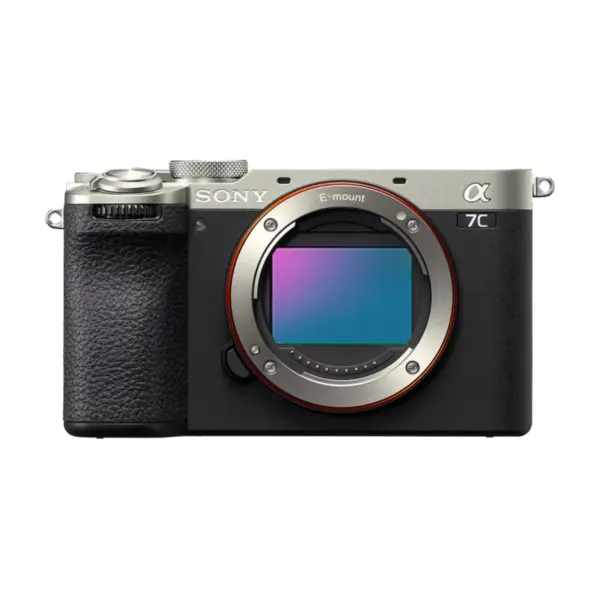 Sony Alpha a7C II camera body, Silver - front view
