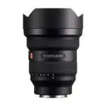 Sony FE 12-24mm F2.8 GM lens, side view showing the FE 2.8/12-24 GM nameplate, G badge, focus and zoom rings and the zoom scale