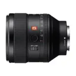Sony FE 85mm F1.4 GM lens, side profile with the AF/MF switch and focus hold button