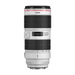 Canon EF 70-200mm f/2.8L IS III USM lens, upright view showing the zoom and focus rings