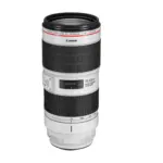 Canon EF 70-200mm f/2.8L IS III USM lens, upright view showing the image stabilizer switches