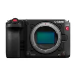 Canon EOS C50 cinema camera body, front view with RF mount and full-frame sensor