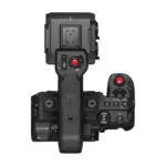Canon EOS C50 cinema camera with handle unit, top-down view