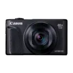 Canon PowerShot SX740 HS Lite Edition compact camera in black, front view with lens retracted