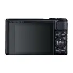 Canon PowerShot SX740 HS Lite Edition compact camera in black, rear view with the LCD screen and controls