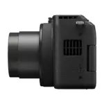 Canon PowerShot V1 compact camera, side view with lens extended