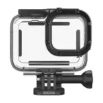 GoPro Protective Housing - front view of the empty housing and thumb screw. Camera not included.