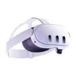 Meta Quest 3 all-in-one VR headset - angled view showing the head strap.