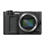 Nikon ZR cinema camera body, front view with the Z mount and full-frame sensor