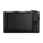 Nikon ZR cinema camera body, rear view with the 4-inch vari-angle monitor