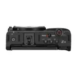 Nikon ZR cinema camera body, top view with the photo and video switch and function buttons